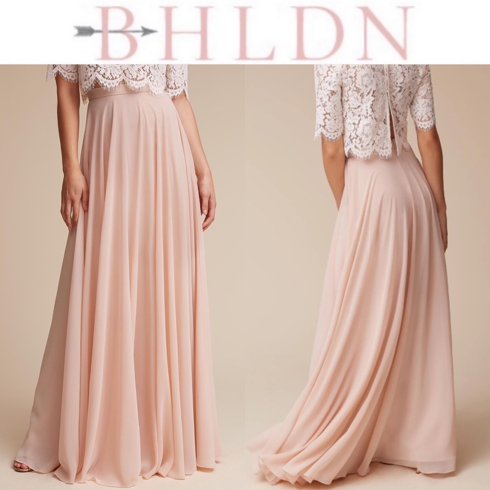 BHLDN Chateau Chiffon Maxi Skirt - Picture 3 of 11